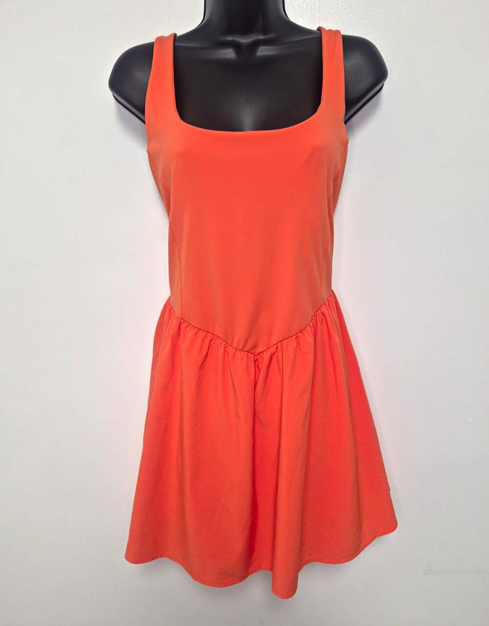 Halara Orange Breezeful Corset 2 In 1 Athletic Dress Built in Shorts sz XL